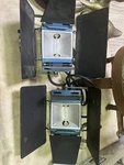 Pair Vintage Berkey-colortran MINI-6 104-001 650W Fill Lights W/ Barn Doors. Fixed Price $129.50.