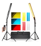 Neewer Upgraded 2 Packs Handheld Dimmable Led Video Stick Lighting Kit. Fixed Price $100.00.