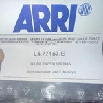 Arri L4.77157.E In-line Power Switch Complete For Junior 300, 650, 1000 New. Fixed Price $20.00.