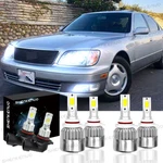 For Lexus LS400 1998- 2000 6X Combo 9005+ 9006 Led Headlight Fog Bulbs Kit. Fixed Price $32.89.