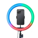 Heyday 12 Rgb Ring Light With Tripod & Phone Mount Dark Blue, Open Box. Fixed Price $24.99.