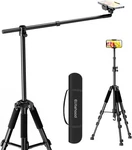 Elitehood Phone Tripod For Overhead 59IN Horizontal Recording Height, Black. Fixed Price $86.25.