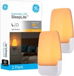 Led Night Light, Plug-in, Dusk To Dawn Sensor, Amber, Sleeplite, 2PACK. Fixed Price $14.92.