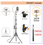 Set Tripode Camara, Aro Luz. Fill Lighting Stand Circle Led Ring. Fixed Price $39.99.