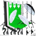 Linco Studio Lighting Photography 3 Muslin Backdrop Stand Kit. Fixed Price $149.00.