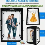 Photo Studio Light Box, 47"X39"X78" Professional Dimmable Shooting Tent Kit, Led. Fixed Price $255.00.