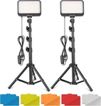 Led Video Kit, 2PCS Dimmable Continuous Portable Photography Lighting With. Fixed Price $43.77.