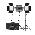 Gvm 800D-RGB Led Studio 3-VIDEO Light Kit With Soft Case Used Once. Fixed Price $275.00.