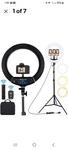 Eoto 18 Inch Led Ring Light With Tripod Stand Dimmable Makeup Selfie. New Box. Fixed Price $62.99.