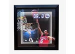Julius Erving (dr. J) Signed 76ERS 23X23 3D Framed With Led Lights Photo Jsa. Fixed Price $593.75.