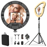 22" Large Ring Light With Stand,foldable Led Big Tripod For Iphone.... Fixed Price $127.64.