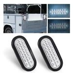 Wodvyss 2PCS 6" Inch White 24 Led Oval Reverse Backup Light/clear Lens. Fixed Price $33.23.