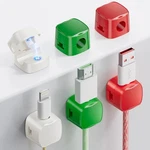 Gliship 6-PACK Magnetic Cable Clips Cell Phone Cord Holder Red Green Beige. Fixed Price $10.92.