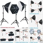 Studio Lighting Photo Softbox 3 Bulb Mini Stand Kit. Fixed Price $89.99.