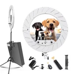 Ring KIT:18"/45CM Outer 55W6700K Dimmable Led Light, Tripod Stand, Remo.... Fixed Price $108.28.