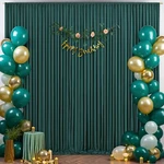 Suppromo 10FT X Hunter Green Backdrop Curtain Parties Blackish. Fixed Price $16.74.