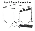 Slow Dolphin Photo Studio Background Stand Support Kit Backdrop 40FT 8.5FT. Fixed Price $124.99.