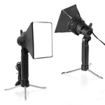 Meking Mini Softbox Photography Lighting Kit, Portable 4X4.8IN Continuous Lig.... Fixed Price $37.58.