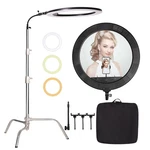 25INCH 75W 3000K-6600K Dimmable Bi-color Led Large Ring Light With Stainless .... Fixed Price $250.18.