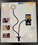Pink Sky Black Streaming Studio Kit Usb Ring Light Phone Clip Flexible Gooseneck. Fixed Price $15.00.