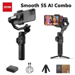 Zhiyun Smooth 5S Combo 3-AXIS Stabilizer Smartphone Gimbal+ai Tracker. Fixed Price $197.10.
