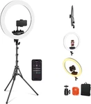 Professional 18 Inch Ring Light With Tripod Stand Phone Holder Compatible. Fixed Price $292.70.
