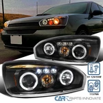 Dual Halo Rings Projector Lamps Fits 04-07 Chevy Malibu Black Headlights+led Drl. Fixed Price $157.95.