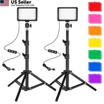 Led Photo Video Light 2-PACK, Ci-fotto Dimmable 5600K Usb 123CM. Fixed Price $42.66.