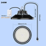 Etl Dimmable Ufo High Bay Led Warehouse Gym Garage Commercial Lights IP65. Fixed Price $1352.52.