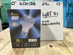 Eiko 75W Light Bulb 4-PACK ( 75A/CL-130V ) Clear. Fixed Price $18.00.