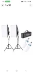 YICOE-60 Cm 5600K Led Video Continuous Light Grid Softbox 2M Stand Kit. Fixed Price $150.00.