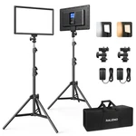 Raleno 13" Edge-lit Led Video Light Panel Kit (2-PACK), Bi-color 2500K-6500K .... Fixed Price $186.61.