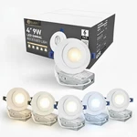 Gimbal Recessed Lighting Inch 5CCT (2700K/3000K/3500K/4000K/5000K) Wit. Fixed Price $63.46.