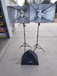 Ls Photography Studio Lighting Kit 7 Bulbs 3 Reflectors & 2 Tripods 5500K. Fixed Price $90.00.
