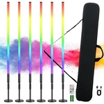 6PACK 4FT Rgb Tube Light Portable 5000MAH Battery Powered With Stand Handheld.... Fixed Price $486.38.