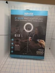 Bower 8" Selfie Ring Light W/ Tripod Stand + Cell Phone Holder Live Stream Video. Fixed Price $13.87.