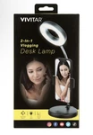 Vivitar 2-IN1 Ring Light Desk Lamp Led With Adjustable Phone Holder. Fixed Price $7.00.