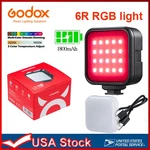 Godox Led 6R Rgb Video Light 3200K-6500K For Camera Slr Vlogger Photo. Fixed Price $28.11.