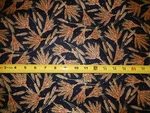 Autumn Glow Wheat Metalic Inlay Black Background Qt 23349-J Cotton Fabric. Fixed Price $9.49.