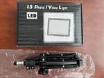 2 Pc Ls Photo Studio Led Barn Door Lighting Kit, 15" Stand & Color Filters LE160. Fixed Price $95.00.