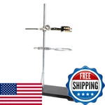 United Scientific Chemical Resistant Lab Stand Set Cast Iron Base 8 X 5 Steel. Fixed Price $40.15.