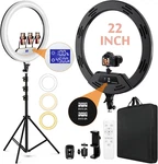 22" Adjustable Tripod Ring Light With Stand For Streaming Video Recording Vlog. Fixed Price $144.69.