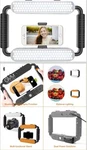 Smartphone Video Rig With Light Handheld Cell Led Ring Selfie. Fixed Price $55.00.