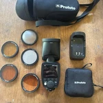 Profoto C1 Studio Light With Filter, Charger, Carrying Case From Jpn. Fixed Price $499.00.