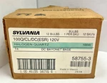 New (box Of 12) Sylvania 58755-3 100Q/CL/DC Esr 100W 120V Halogen Lamp Quartz. Fixed Price $92.25.