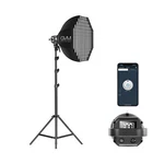 Gvm 80W Photo Studio Lighting Kit, Led Video With Bowen Mount 23.6" Sof.... Fixed Price $249.77.