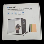 Puluz 30CM Foldable Led Ring Light Studio Box W/ 6 Backgrounds CRI97 Usb Powered. Fixed Price $30.00.