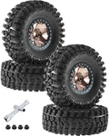2.2 Inch Beadlock Wheel Rim & Tires For SCX10 Capra/amg 6X6/TRX4/RED Ca.... Fixed Price $76.61.
