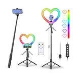Heart Ring Light, 13" Desk With Extendable Selfie St... Usa Fast Ship. Fixed Price $55.55.