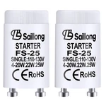 2 Pack White Fluorescent Starter For Use With 4-40W Preheat Lamps, Certifi.... Fixed Price $11.33.
